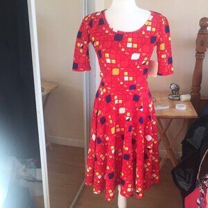 S LuLaRoe Nicole Dress A04 06